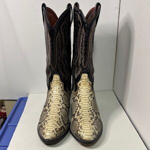 Dan Post MANNING PYTHON BOOTS Sz 10D Very Good Preowned Condition